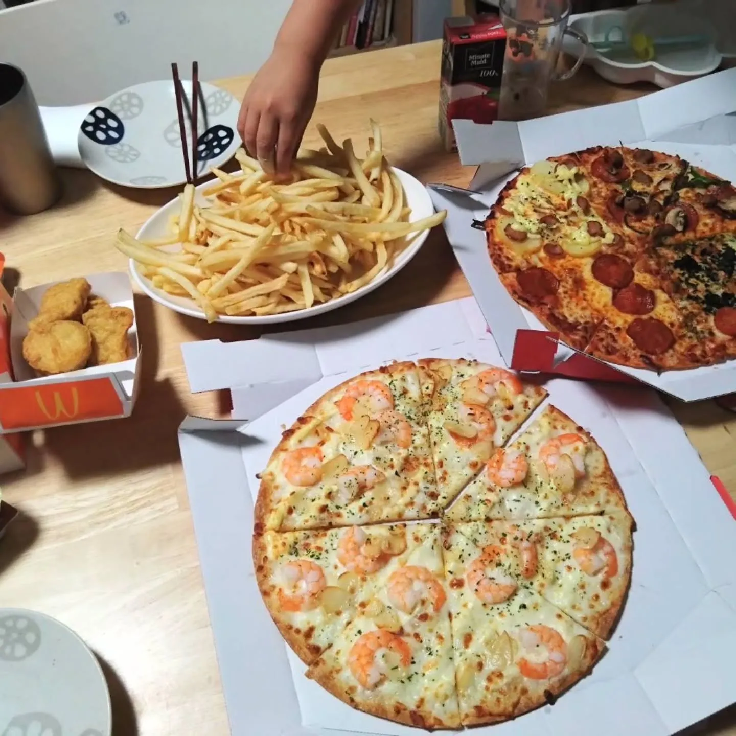 大将晩ご飯ぱん🍕